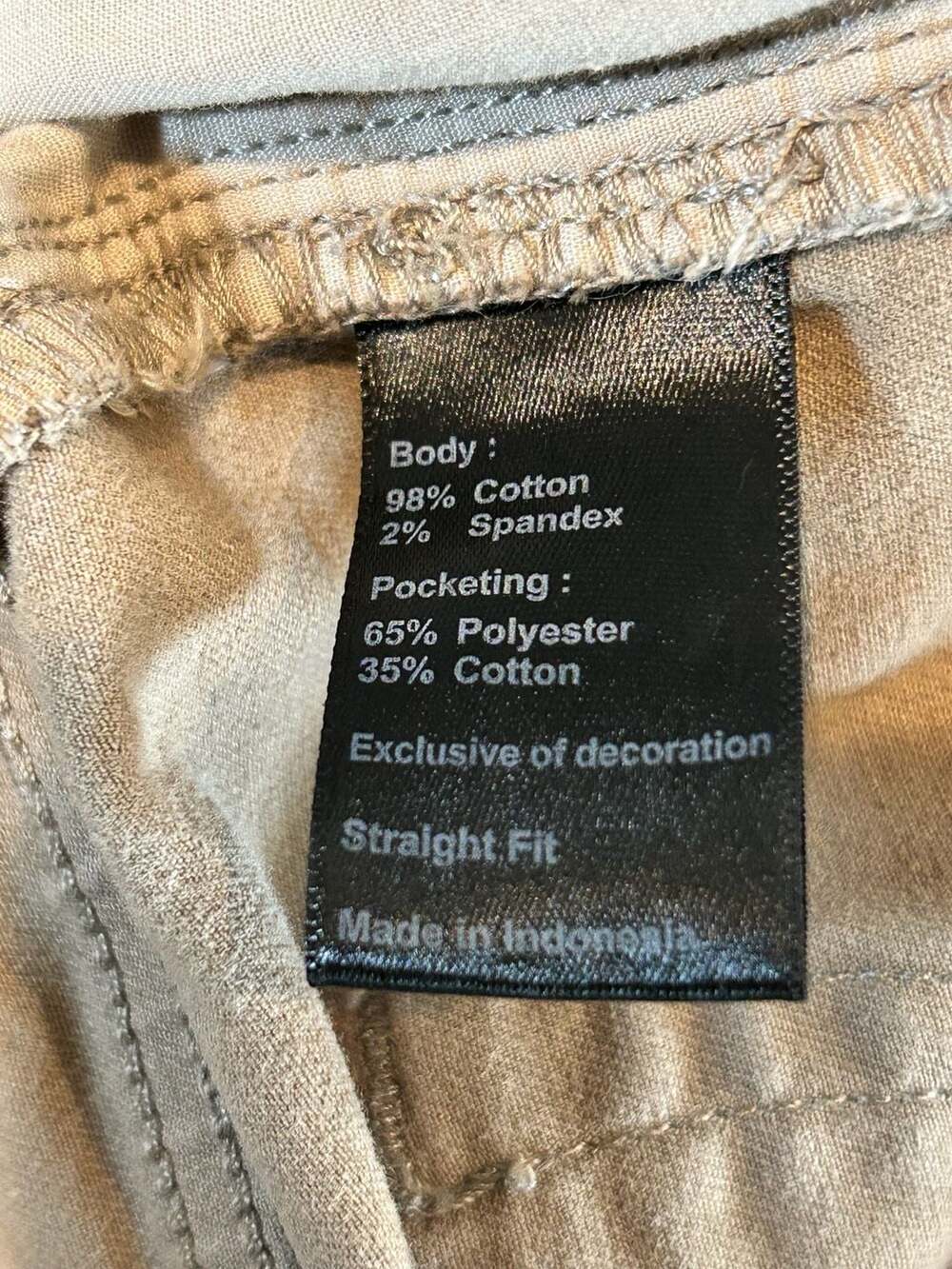 Flint and Tinder Straight Fit Tan Pants Size 32x30 - Picture 8 of 9